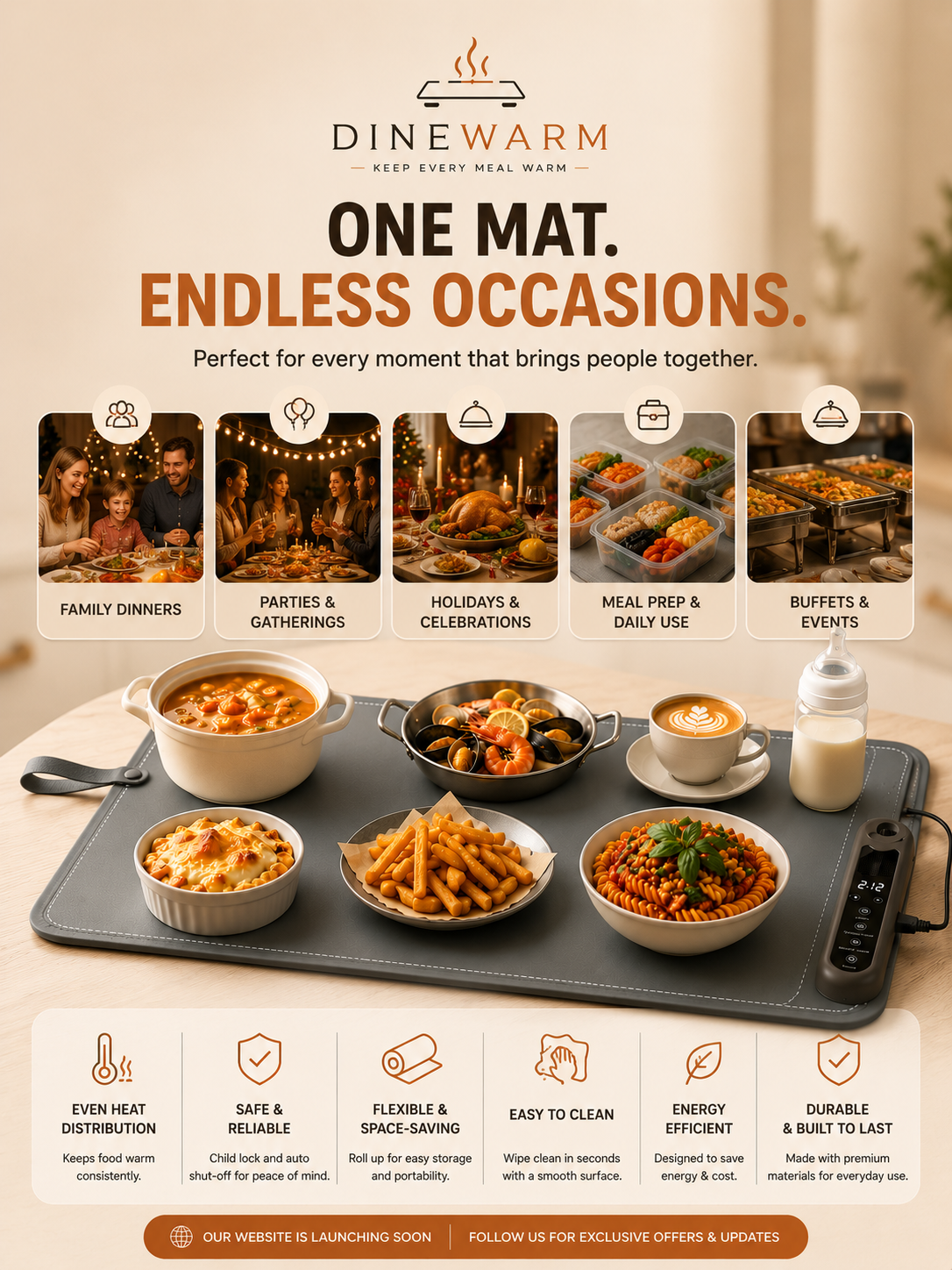 DineWarm™ Smart Warming Mat